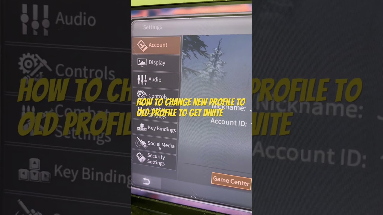 Lifeafter change new profile to old profile 