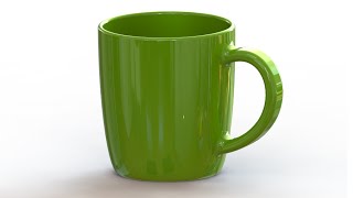 SolidWorks Tutorial #178: Mug - (spline)