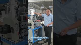 TETRAN complete intelligent solution for the cutting machine #industry #machine  #VFD #PLC#HMI