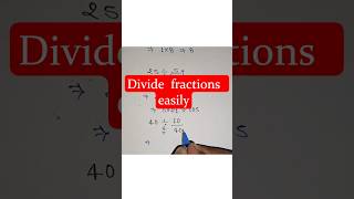 Fraction Division Made Simple ||Multiply by Reciprocal Method #fraction #division #simple #easy