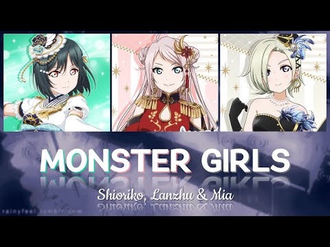 GAME SIZE] Shioriko, Lanzhu & Mia - MONSTER GIRLS - (Color Coded