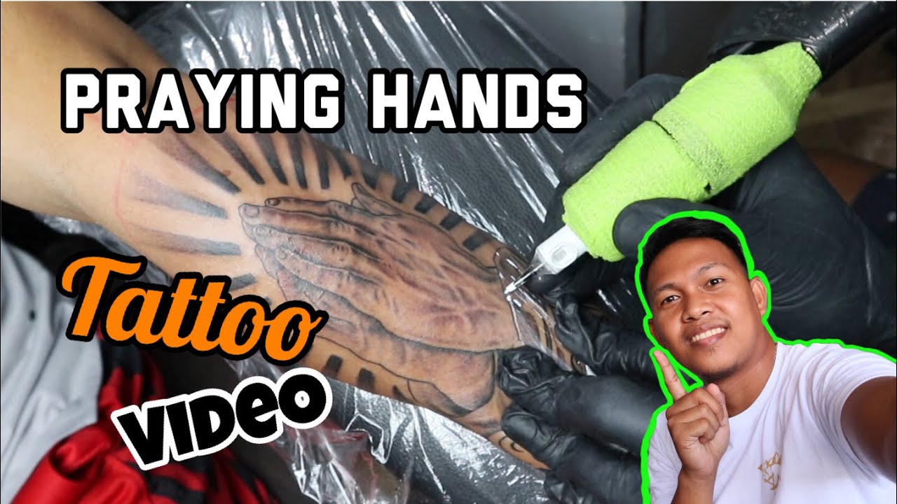 PRAYING HANDS TATTOO - YouTube