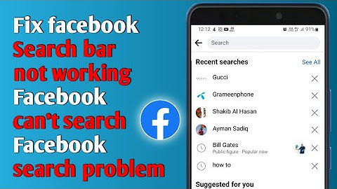 Fix it: Facebook search bar not working 2022 || Facebook can