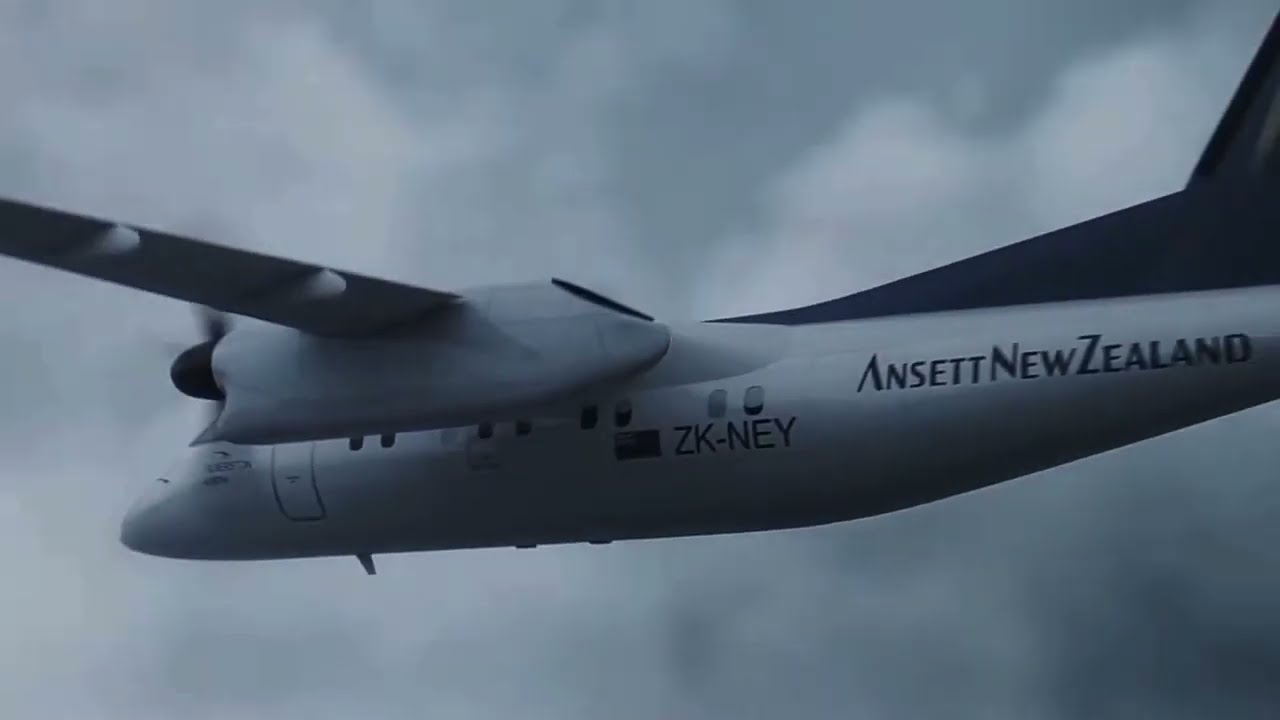 Ansett New Zealand Flight 703 - Crash Animation