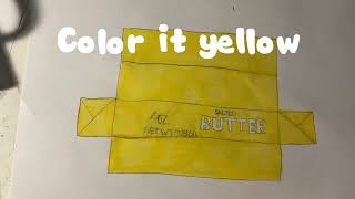 QUICK TUTORIAL HOW TO MAKE THE VIRAL BUTTER SQUISHY!! (under a minute)🌼⭐️💛🧈😝
