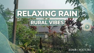Rain Sound in the Village for Sleep & Relaxation | Cozily Peaceful Rain ASMR