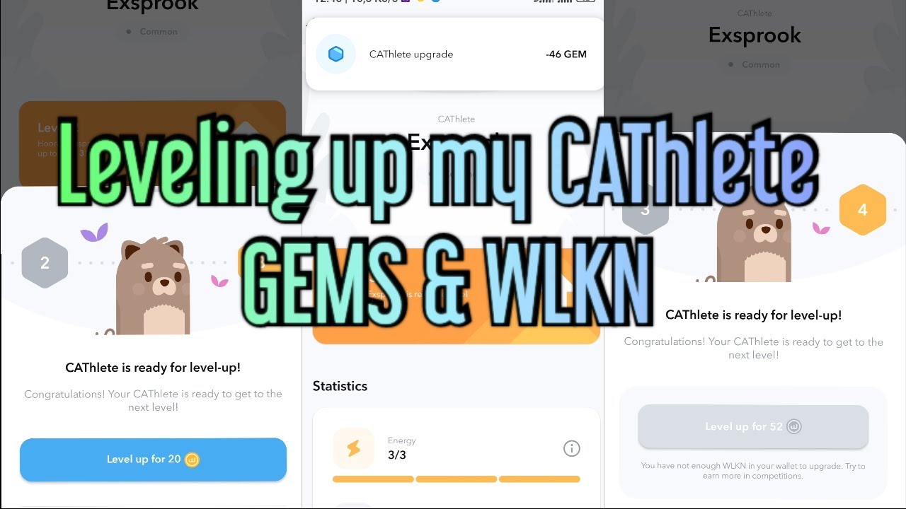 WALKEN | Ep 1 : CAThlete Leveling up | Level up 3