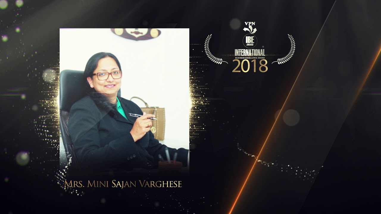 Mini Shajan Varghese - VPN IBE Award 2018 Winner