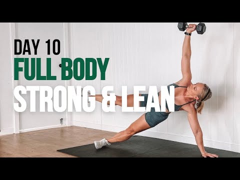 Day 10 Full Body Strong & Lean | 30 Minute Strength Workout At Home — Penny Barnshaw - Garage Fitness Girl