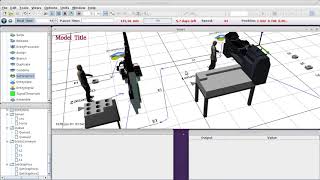 JaamSim Tutorial - SetGraphics 3D alterando entidades - professor Cristiano Silva