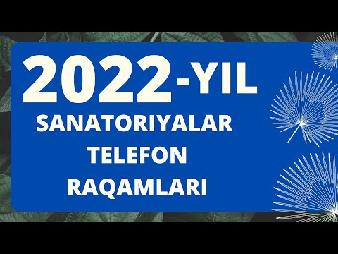 Sanatoriyalar telefon raqamlari 2022 — yil ( Номеры телефонов санаторий Узбекистана)