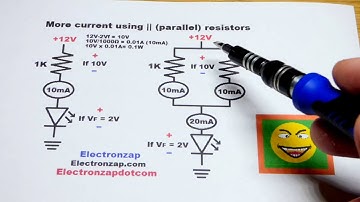 Parallel resistors provide more current when extra power is needed electronics demonstration