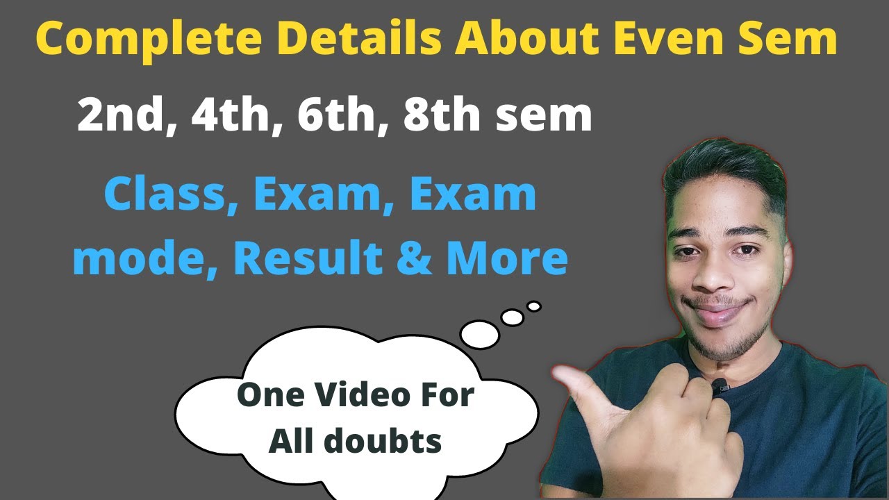 Even sem complete details🤩🤩||2nd 4th 6th 8th sem details for bput student||All doubt cleared🤑