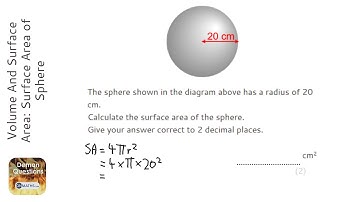 Volume And Surface Area: Surface Area of Sphere (Grade 5) - OnMaths GCSE Maths Revision