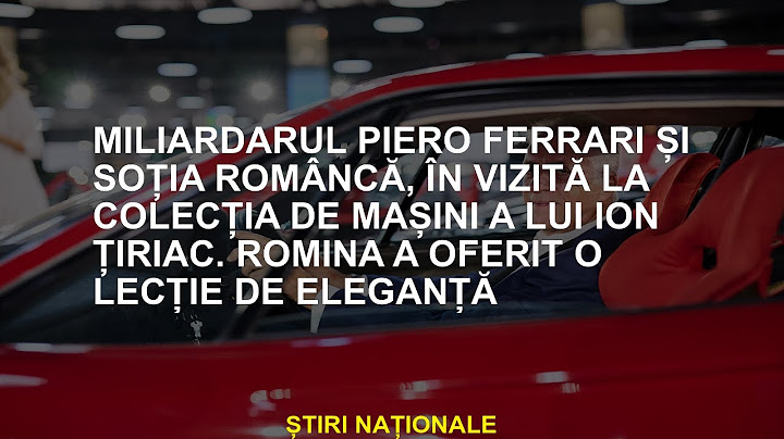 Miliardarul Piero Ferrari și soția românească, vizitând colecția Ion Tiriac. Romina a oferit o lecți