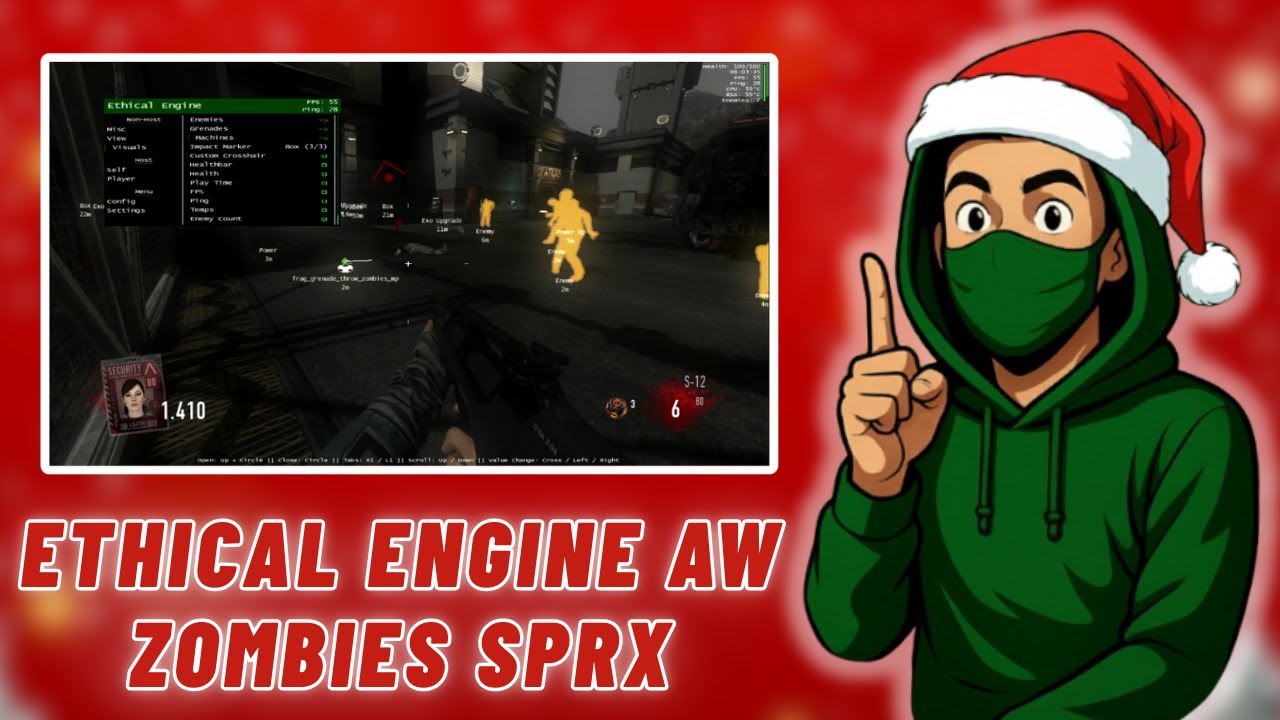 NEW Advanced Warfare Zombies Menu! | EthicalEngineAW v1 (Official ...