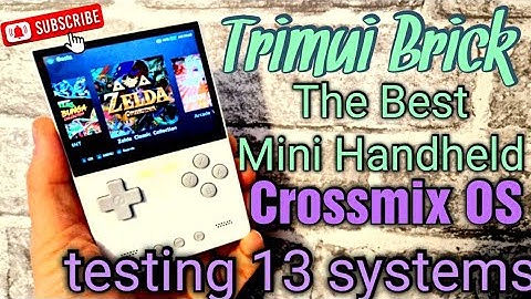 Trimui Brick review crossmix cfw I testing 13 systems! psp n64