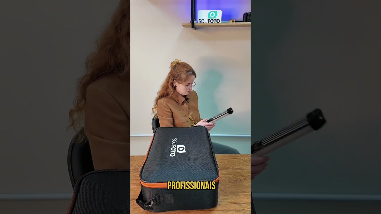 Bolsa Rígida para Câmera 43cm com Divisórias Sou Foto