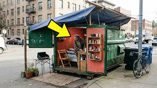 This Young Woman Lives In A Dumpster   Wait Till You See Inside! Wealth