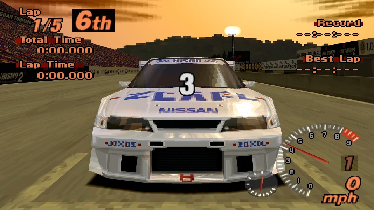 GRAN TURISMO 2 Nissan ZEXEL Skyline GT (JGTC) 1997 - YouTube