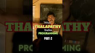 Thalapathy Teaches Programming – Part 2 | Java Concepts Explained Using Movie Scenes #coding #shorts