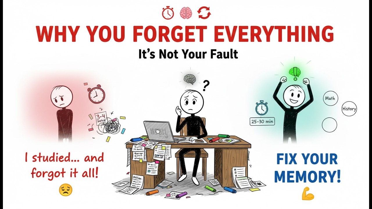 Why You Forget Everything After Studying (It’s Not Your Fault) - YouTube