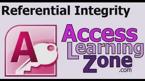 Referential Integrity in Microsoft Access