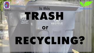 Trash or Recycling in PGC: Foam and polystyrene