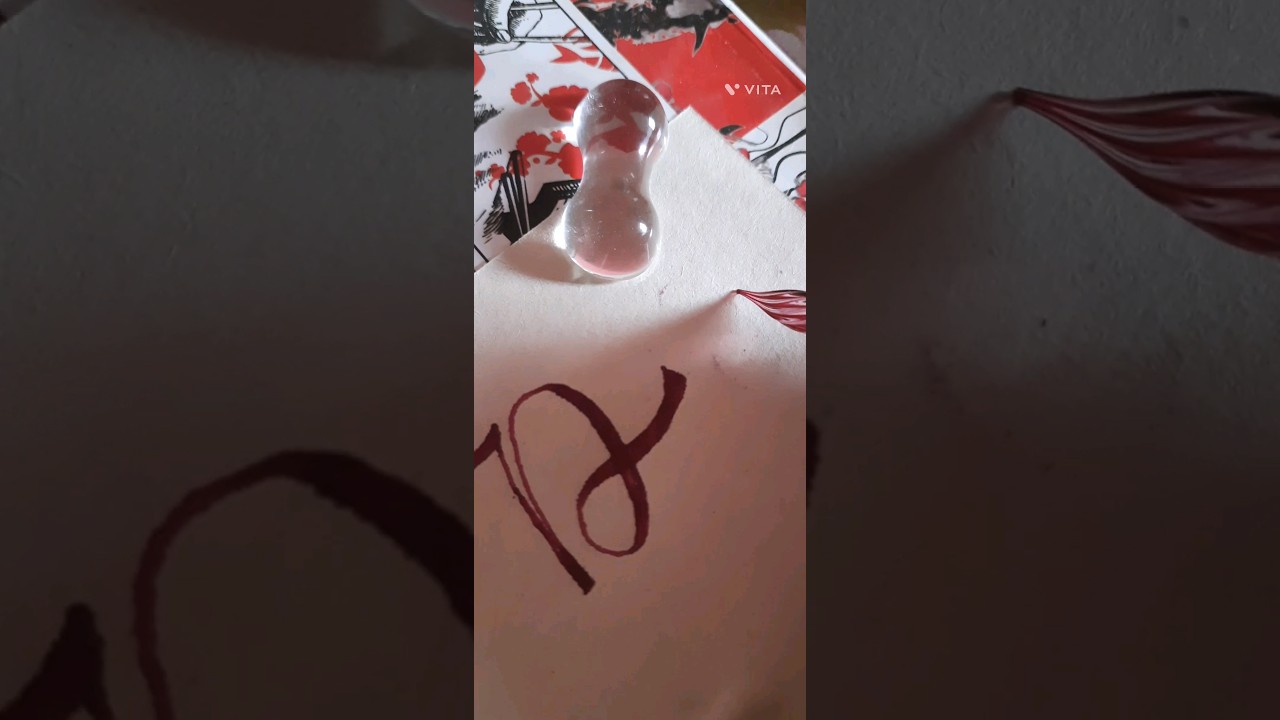 Letter D calligraphy! #shorts #calligraphy #handlettering #lettering #moderncalligraphy #glass pen