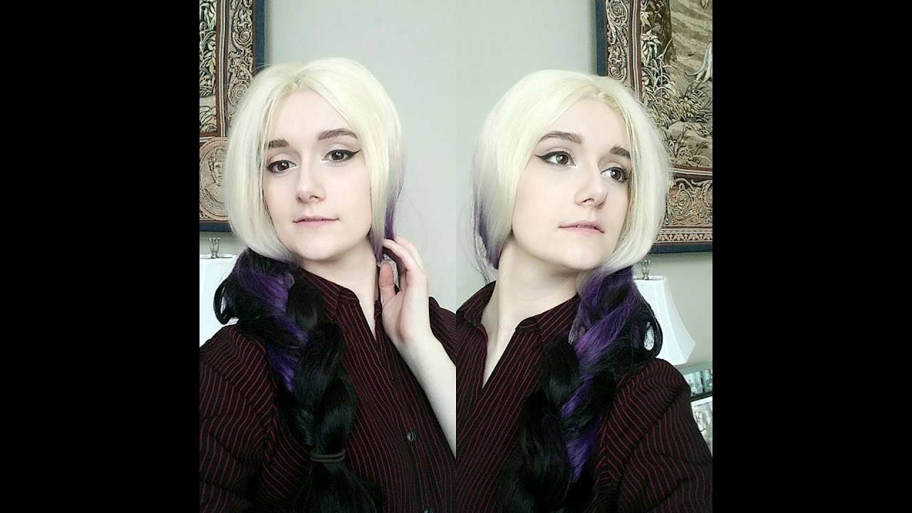 HEAHAIR Ombre Blonde Purple Synthetic Lace Front Wig HS0008 Collection Review