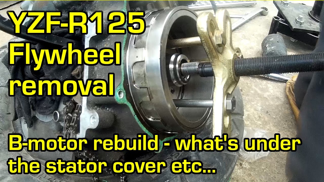 YZFR125 flywheel removal YouTube