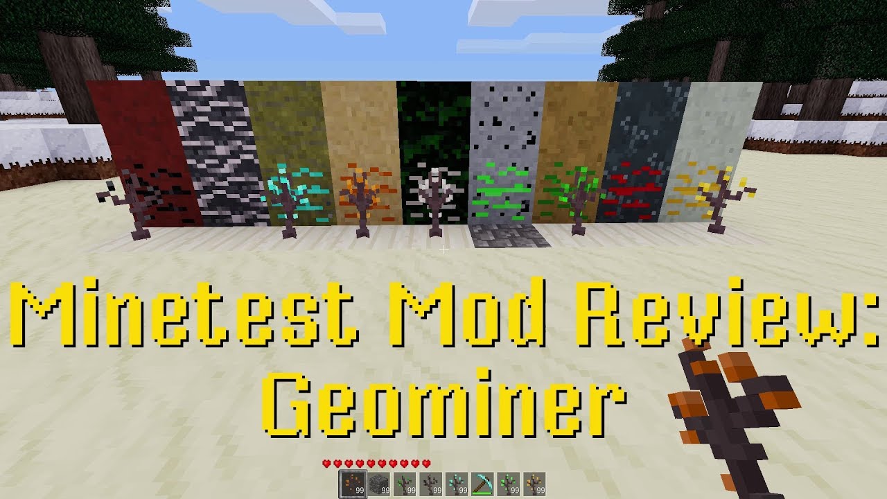 Minetest Mod Review: Geominer - YouTube