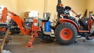Attaching a Kioti Backhoe! Are you having troubles getting the lines to hook up?