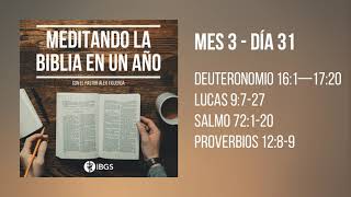 Meditando la Biblia en un Año - 90. Mes 03 - Día 31