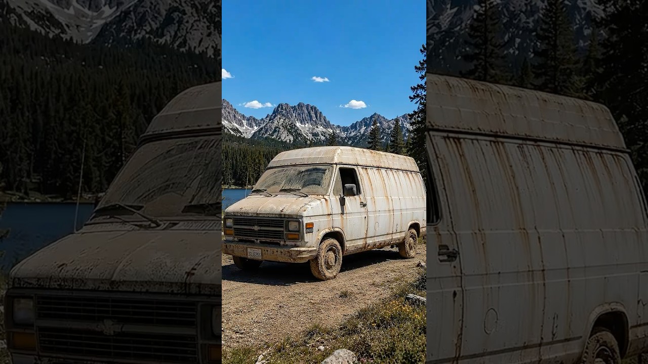 😨 This Old Van Now Looks Better Than A Hotel Room #shorts