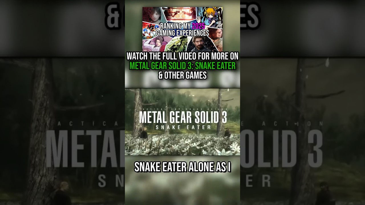 The Original MGS3 Is Still Peak | Looking Back At 2025 