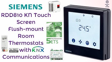 Siemens RDD810 KN Touch Screen Thermostat: KNX Integration & Features Overview | Smart HVAC Control
