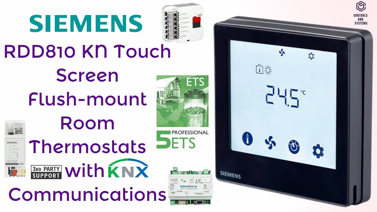 Siemens RDD810 KN Room Thermostats / knx / controlsandsystems 