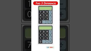 🧠 The 3rd Will BREAK YOUR BRAIN! Find 3 Differences CALCULATOR #346  #findthedifferences #puzzle