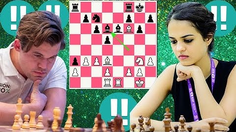 Koning Magnus Carlsen vs Tania Sachdev 12