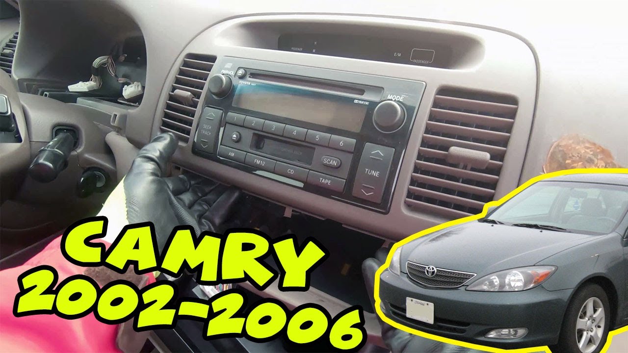 How to Remove a Stereo Radio From a Toyota Camry 2002 2003 2004 2005