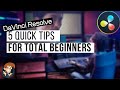 5 Top Da Vinci Resolve Tips for Beginners
