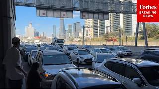 Air Raid Sirens Blare Over Tel Aviv, Israel As Retaliatory Missile Fire Soars Over Country