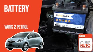 How to replace the car battery Yaris mk2 1.3 VVT-i 🔋