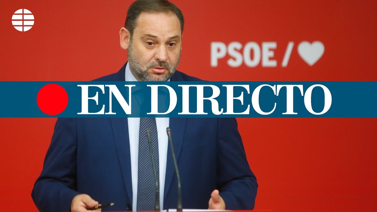 Rueda de prensa de José Luis Ábalos tras la Comisión Ejecutiva Federal ...