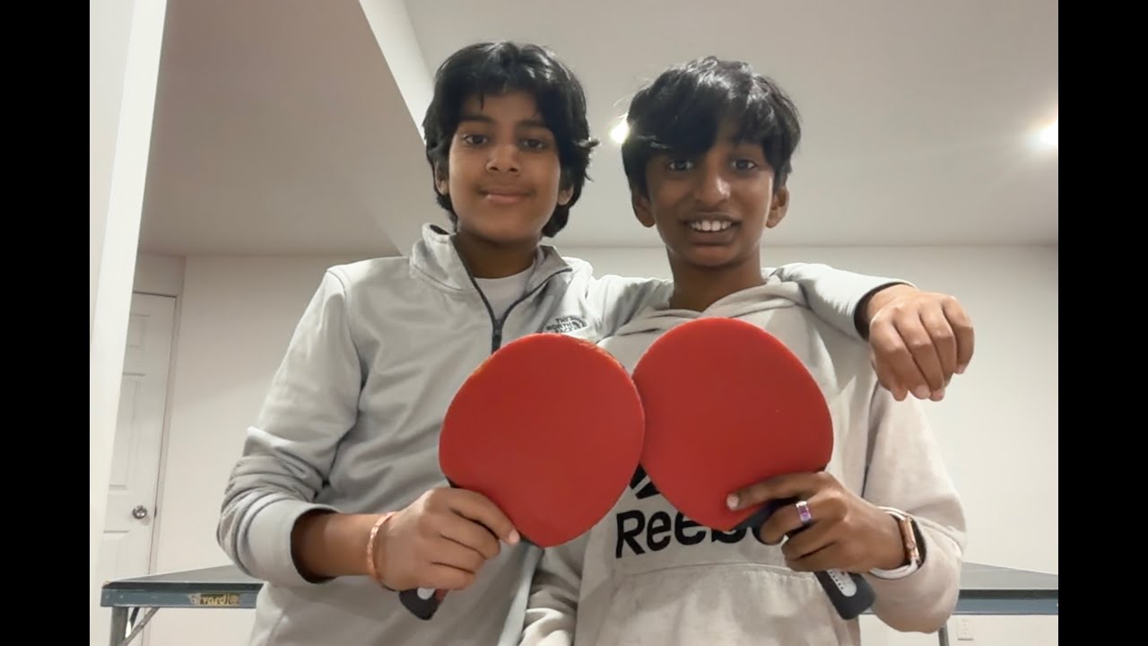 Ping Pong with my friend Vidur Rayaprolu.