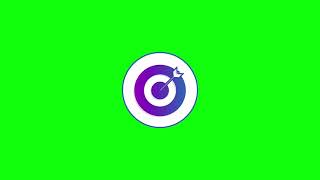 Animated Target Icon On Green Screen Green Screen Target Icon