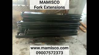 Mamisco Forklift Fork Extensions (Closed Design) Forklift Attachments