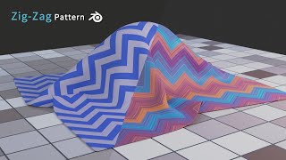 Zig-Zag Pattern in Blender