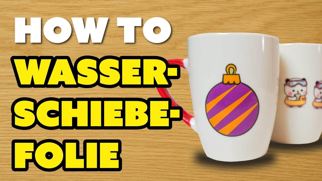 Wasserschiebefolie Tintenstrahldrucker - Kerzen und Tassen bedrucken